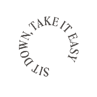 mackenziesitstudio sit down take it easy sitstudio sit studio Sticker