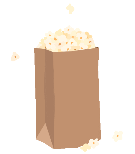 Movie Popcorn Sticker