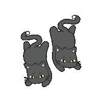 Black Cat Siamese Sticker
