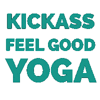 ddy kickass feel good yoga Sticker by Dancing Dogs Yoga