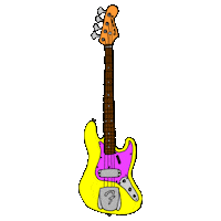 guitar bass Sticker by @brokeguitars
