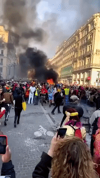 Anti-Lockdown Demonstrators Take Part in Unauthorized Carnival in Marseille