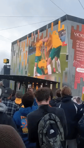 Fans in Melbourne Cheer as Socceroos Score in World Cup Match Against France