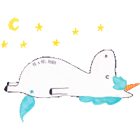 Sleepy Unicorn Sticker by Mr. & Mrs. Panda