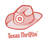 mid-centurymillennial vintage hat texas megan Sticker
