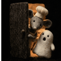 hataraku_obake_toto surprise shock ghost かわいい GIF