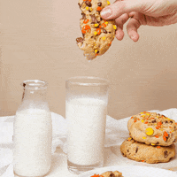 Chocolate Chip Cookie Milk GIF by yvrcookie