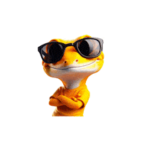 Lagartixa Tixinha Sticker by SóCarrão.com