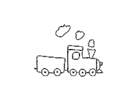 need_lich steam engine locomotive lokomotive Sticker