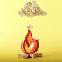 Fire Popcorn GIF by dumondesnacks