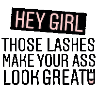 Pink Lash Sticker by FlutterLash&BeautyBoutique