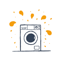 Laundry Washing Sticker by PLAN3T