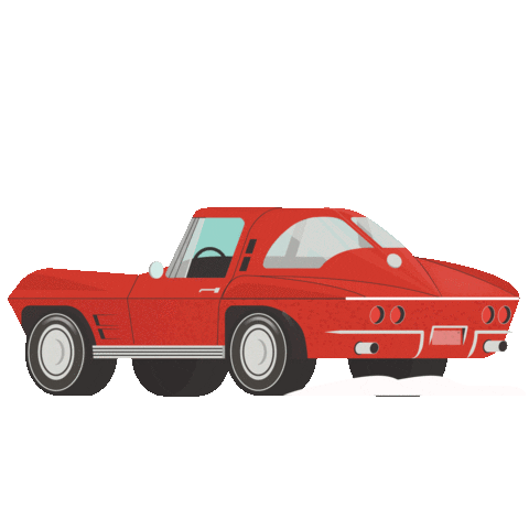 Red Car Sticker