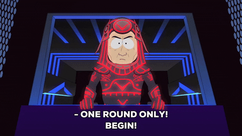 begin round one GIF by South Park 