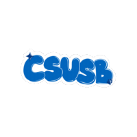 Csusbletters Sticker by CSUSB