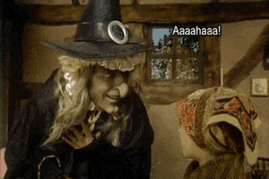 angry witch GIF
