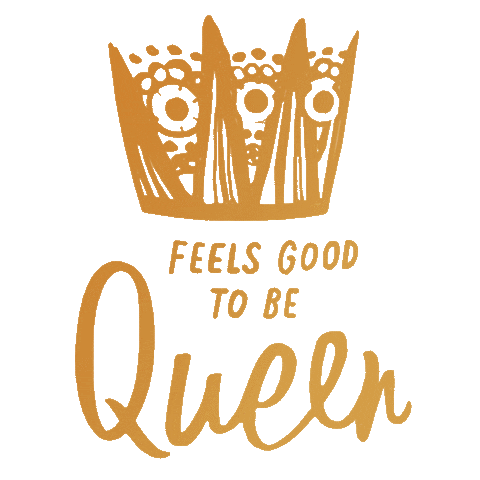 Coffee Queen Sticker by Hallmark Gold Crown