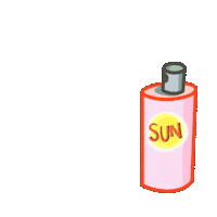 mimicks sun shine spray creme Sticker