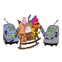 sleepy goo goo Sticker by Cartuna