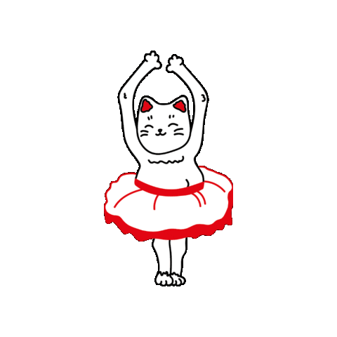 Yudesign dance music sport cat Sticker