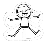 Angel Nieve Sticker