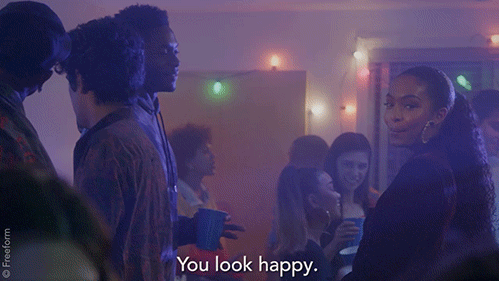Happy Yara Shahidi GIF by grown-ish