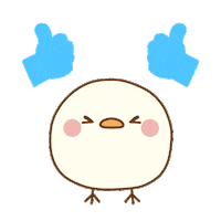 Happy Bird Sticker by Minto Inc.