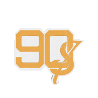 1990somethin logo bouncing nine 3d logo Sticker
