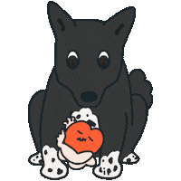 Dog Love Sticker by Lipchan