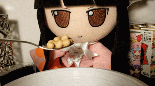 Cereal Mokou GIF