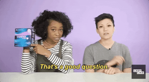 Period Tampax GIF by BuzzFeed