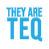 teqis blue they them teq Sticker