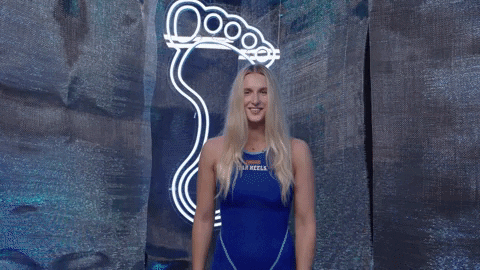 University Of North Carolina Swimming GIF by UNC Tar Heels