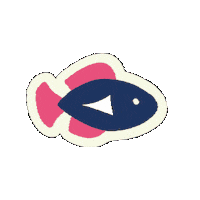 nimarsolucionesgraficas pink design blue white Sticker