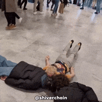 Shopping Center Fight GIF