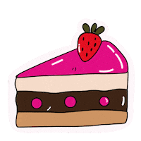 Chocolate Cake Party Sticker