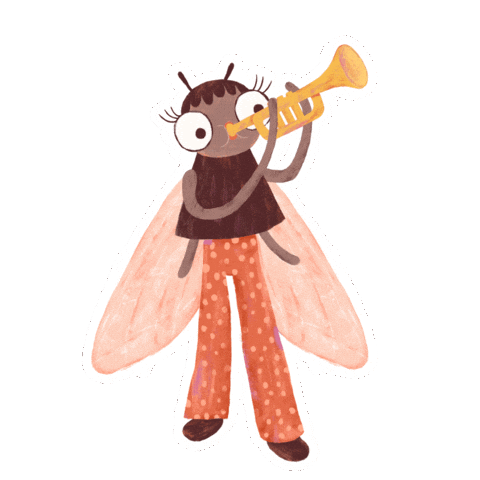 Fly Jazz Sticker by pomelody