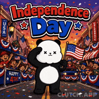 Independence Day Celebration GIF by Kanpai Pandas