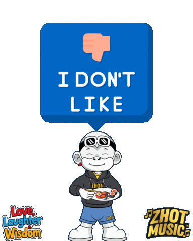 Unimpressed I Dont Like Sticker by Zhot