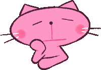 leayancis cat sad think chat Sticker