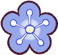Forget-Me-Not Flower Sticker