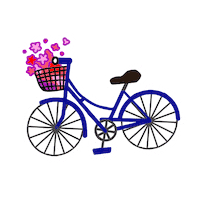Flowers Bike Sticker by Kimpton