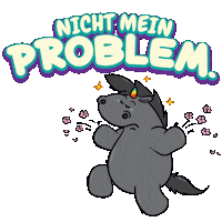 Unicorn Problem Sticker by Pummeleinhorn
