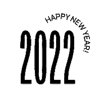 New Year Typography Sticker