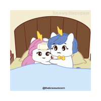 Tired Sweet Dreams Sticker by Brave Unicorn