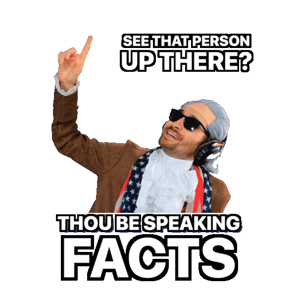 Pointing Up The Truth Sticker