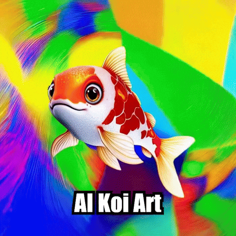 Koi Fish Aiart GIF by TheConfishius