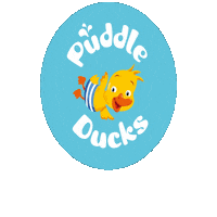 puddleduckshq puddle ducks logo Sticker