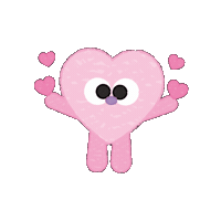 LINDAINC love happy heart pink Sticker