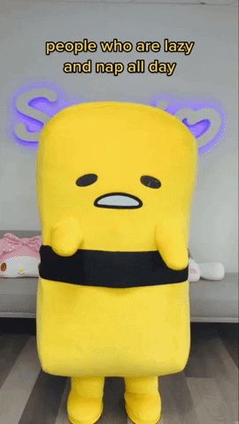 starturtle87 giphyupload egg lazy sanrio GIF